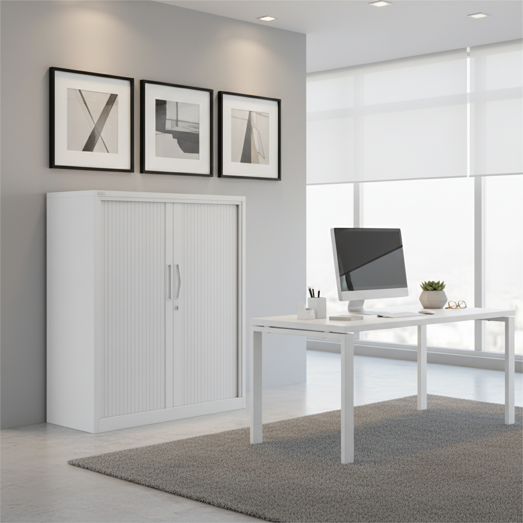 GO Tambour Cupboard | Space-Saving Office Storage | UAE Delivery