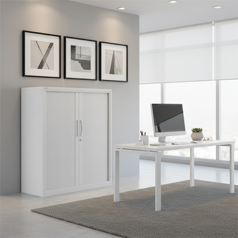 GO Tambour Cupboard | Space-Saving Office Storage | UAE Delivery