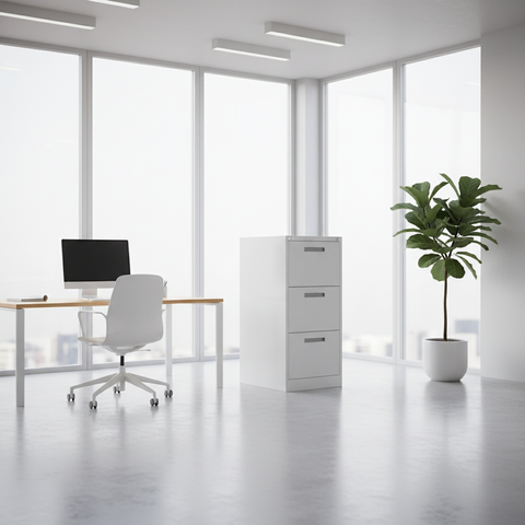 GO Vertical Filing Cabinet 3 Drawer | Steel Office Storage UAE