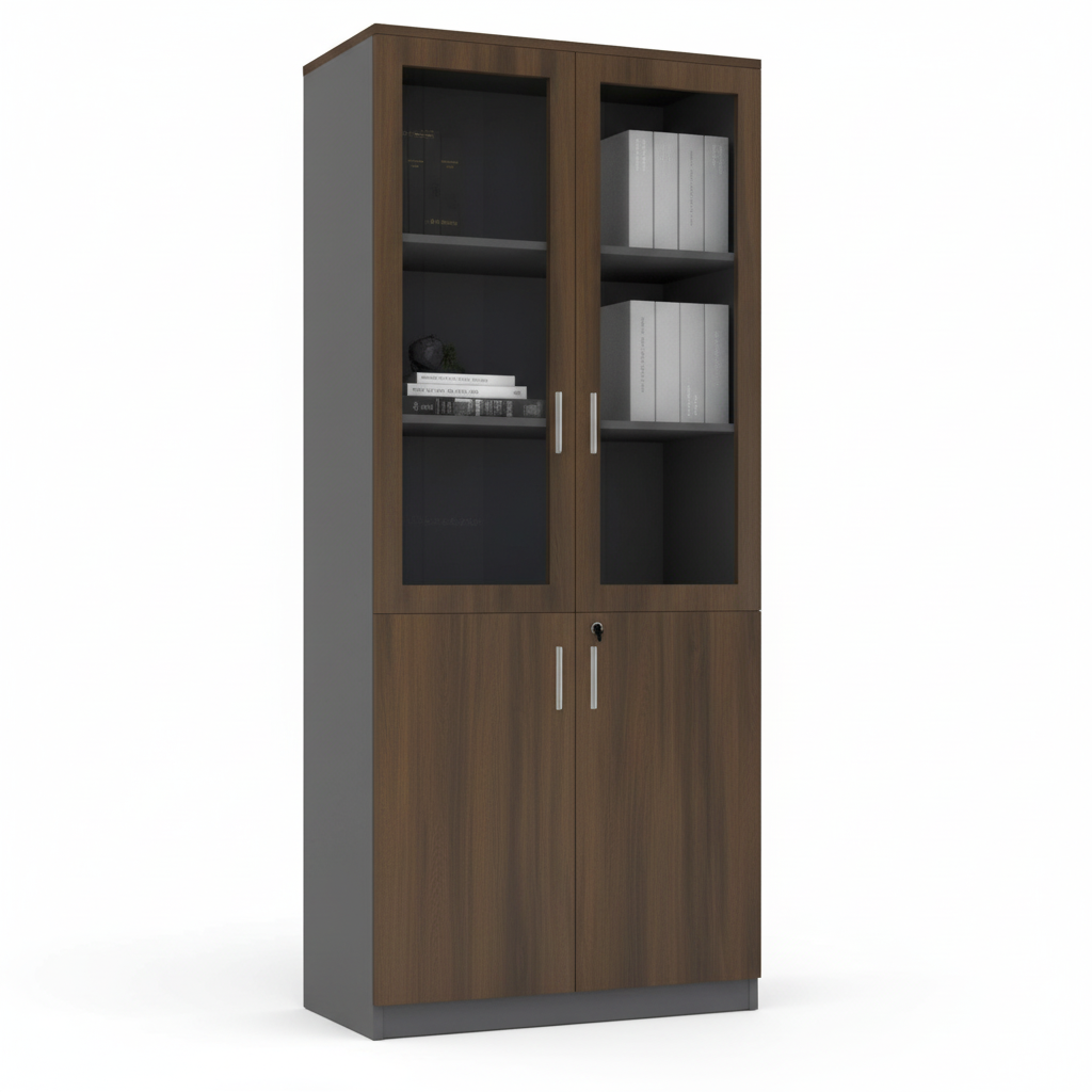 INFINI HOMES Glass Door Cabinet 200x80x40cm