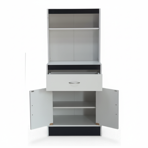 Multi-Purpose Kitchen & Storage Cabinet – White + Wenge | INFINI HOMES