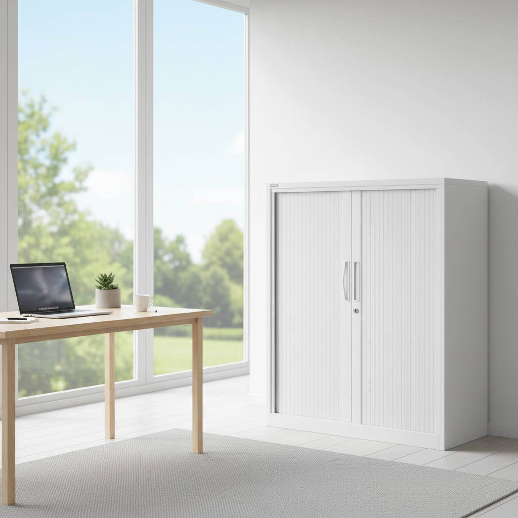 GO Tambour Cupboard | Space-Saving Office Storage | UAE Delivery