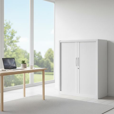 GO Tambour Cupboard | Space-Saving Office Storage | UAE Delivery