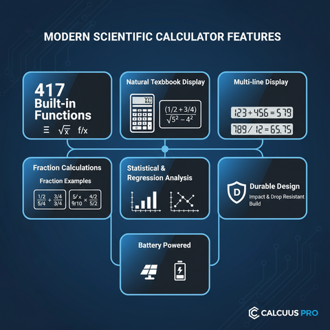 Scientific Calculator FX-300ES Plus - Student & Professional Calculator UAE | 417 Functions