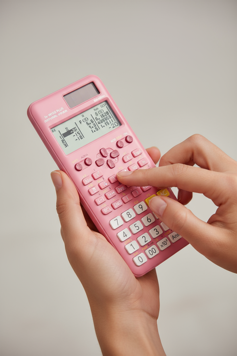 Generic FX-991ES Plus Scientific Calculator Pink - 417 Functions for Students & Engineers UAE