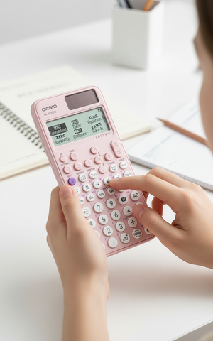 Casio Scientific Calculator FX-991CW Pink - Advanced Graphing Calculator for Students UAE