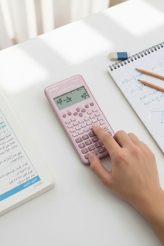 Casio FX-82ES PLUS Scientific Calculator Pink - 252 Functions for Students UAE