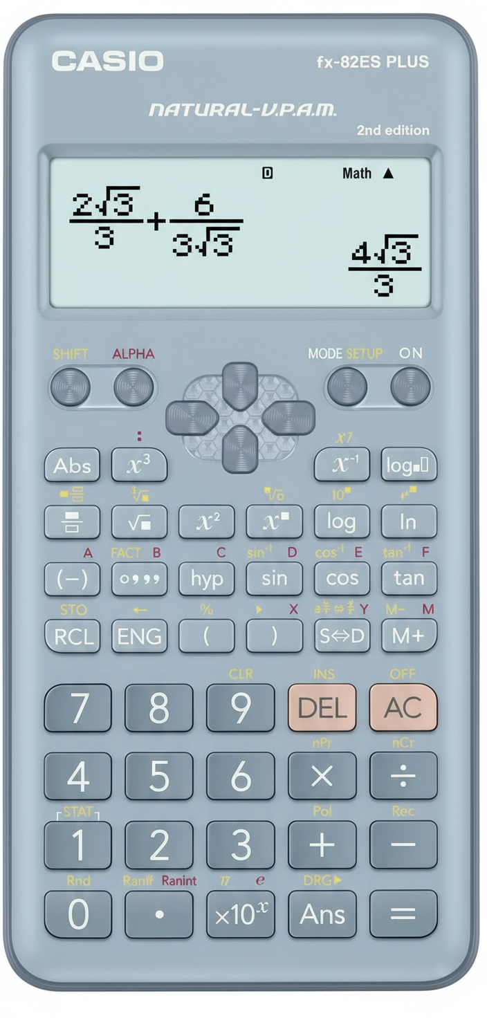 Casio FX-82ES PLUS Scientific Calculator - 252 Functions | Non-Programmable Calculator for Students UAE
