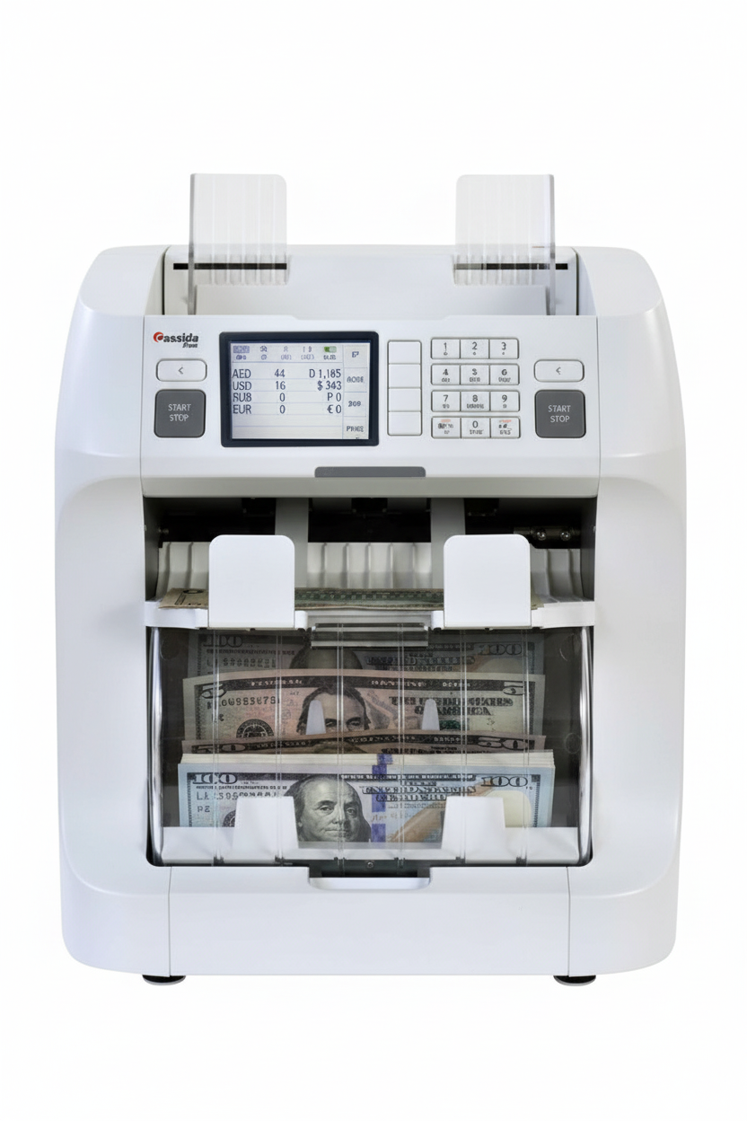 Cassida Zeus 2 Pocket Cash Counting Machine UAE | Currency Bill Counter & Sorter Dubai