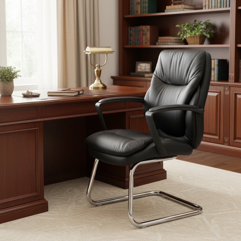 Heavy Duty Visitors Chair | SENOR VC | Chrome Cantilever Base | UAE