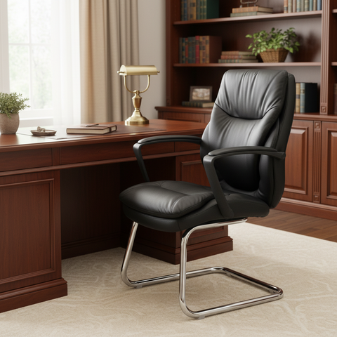 Heavy Duty Visitors Chair | SENOR VC | Chrome Cantilever Base | UAE