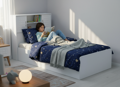 INFINI HOMES Single Bed with Storage - Dubai Abu Dhabi Sharjah UAE Delivery