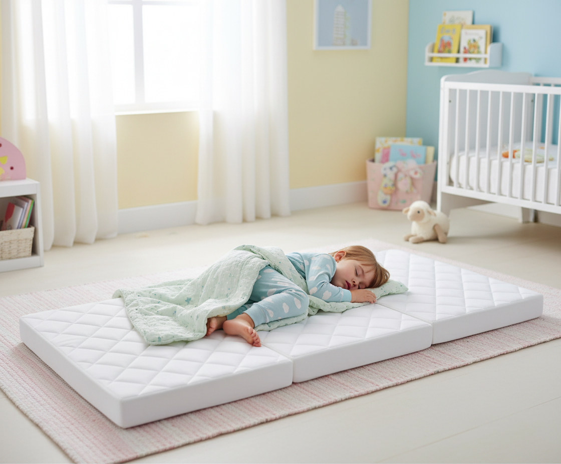 INFINI HOMES High Density Foam White Mattress - 90x180x10cm Folding