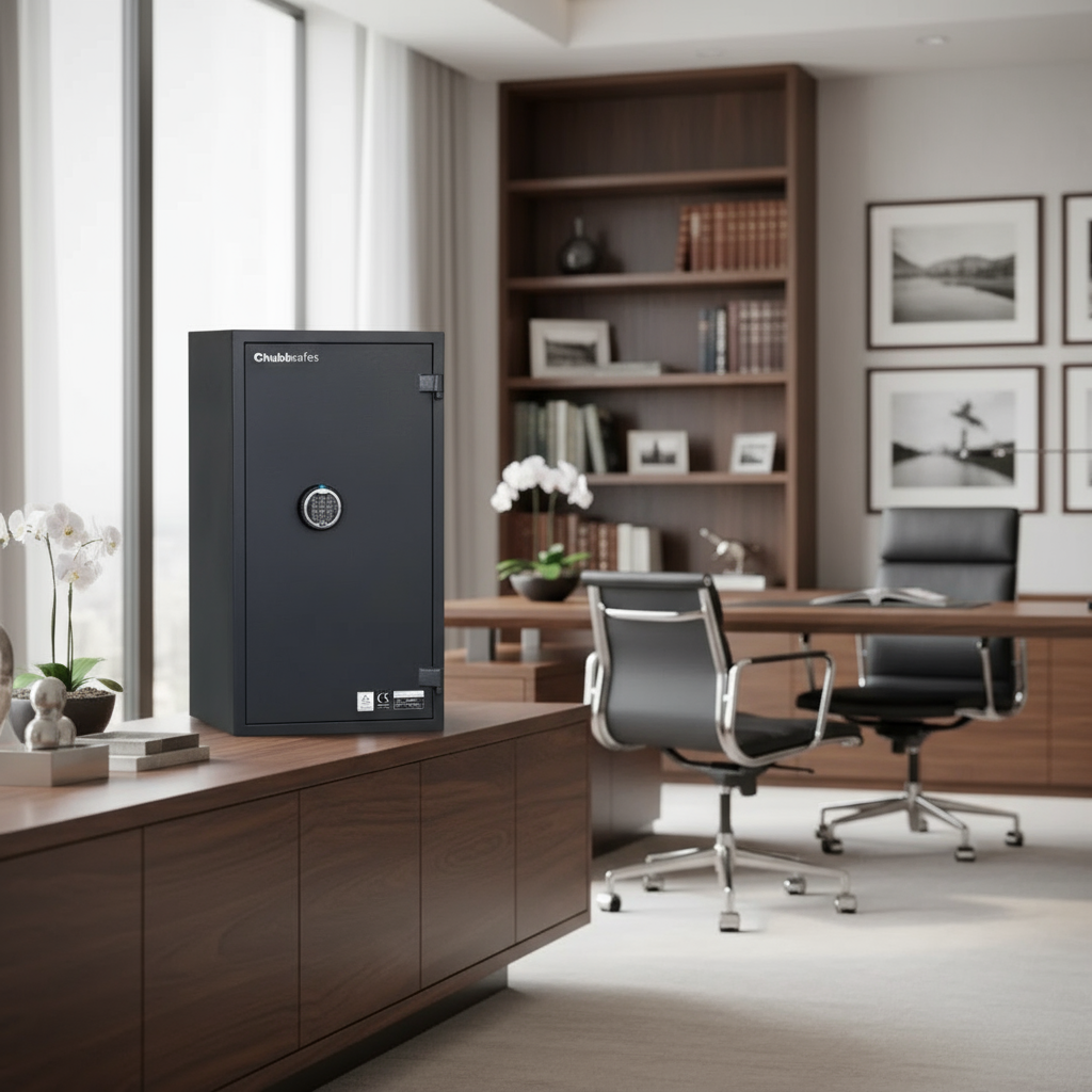 Chubbsafes HOME 70 Digital Safe – 71L Capacity, Fire & Burglary Protection, Anthracite