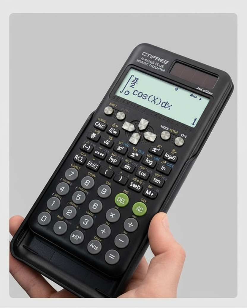 Scientific Calculator 417 Functions - Solar & Battery Powered for Students UAE | CTIFREE FC-991MS