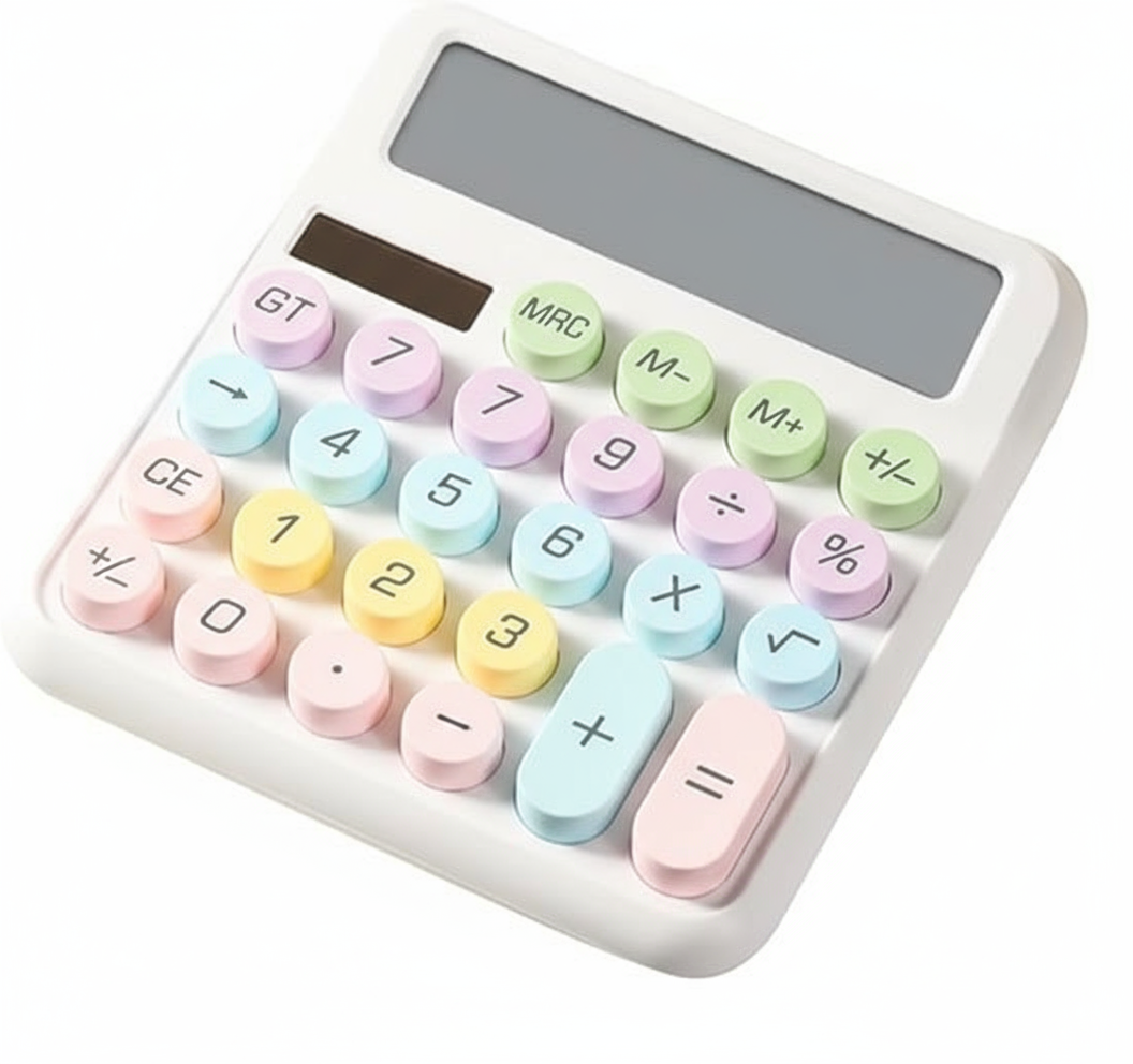 12 Digit Calculator with Mechanical Keyboard Switches - Large Display Desktop Calculator UAE
