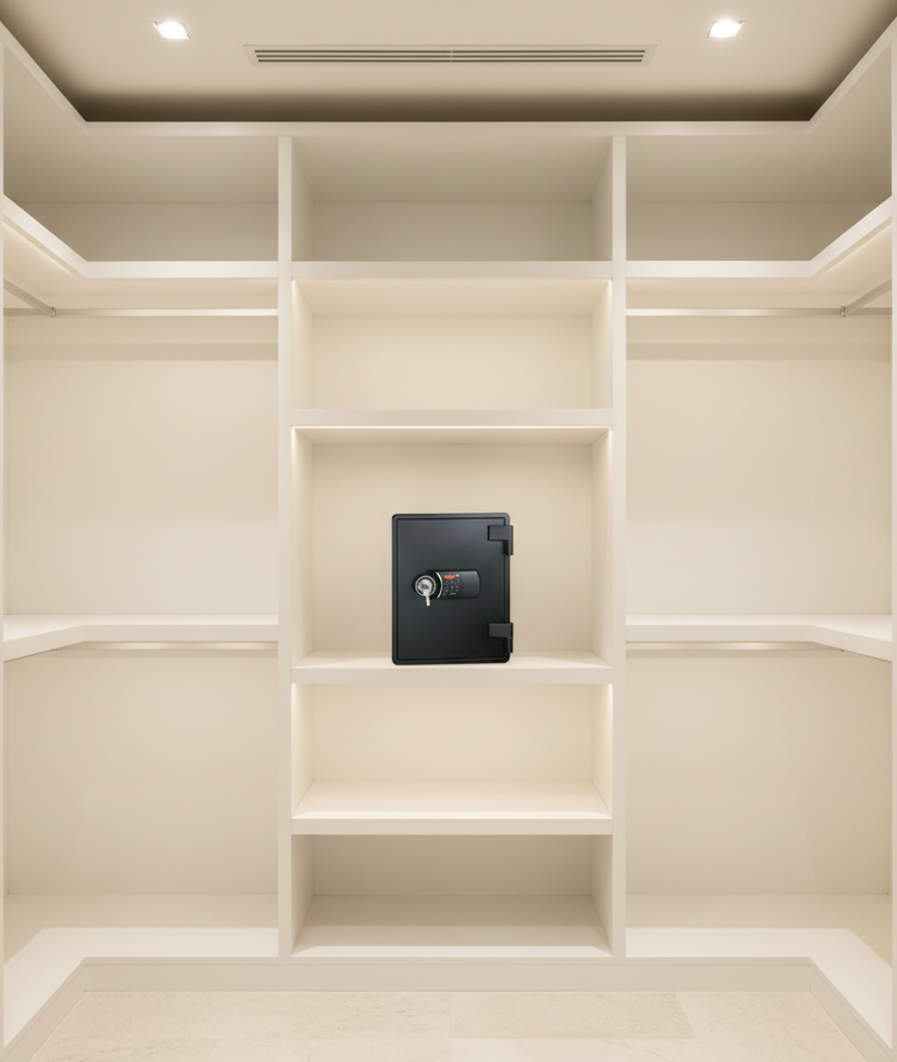 Eagle YES-031DK Fire-Resistant Safe – Black, Digital + Key Lock System