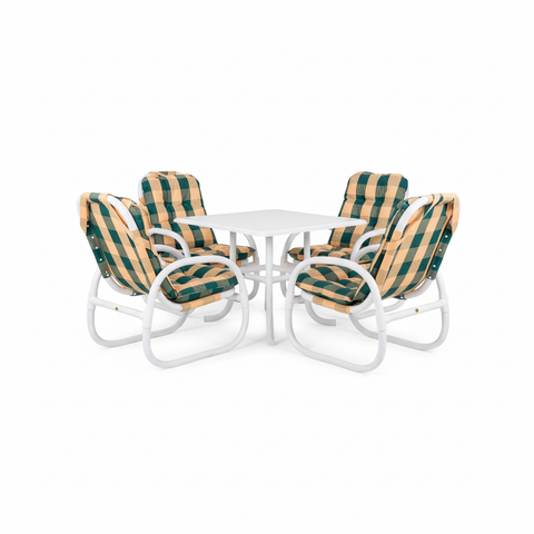 IH 1122 Dining Table and Chair Set UAE | Premium Furniture Dubai Green Cane Check