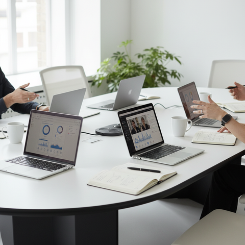 Meeting Table Grey 200x100cm | Premium Conference Table UAE