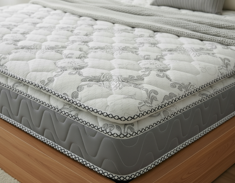 INFINI HOMES Premium High Density Foam Mattress - King 180x200x25cm - REBOUND 2 IN 1