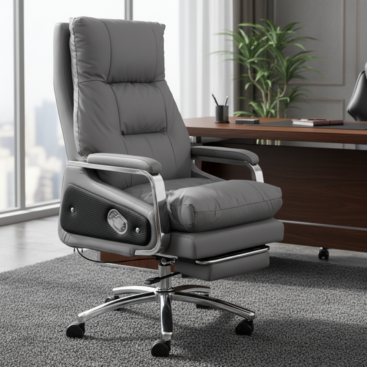 Executive Office Chair with Massage & Footrest - Dubai, Abu Dhabi, UAE