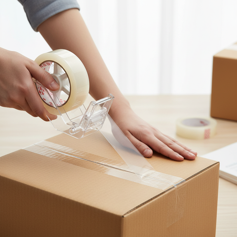 Clear Tape 1 inch 50 Yards - INFINI HOMES Premium Packaging Tape