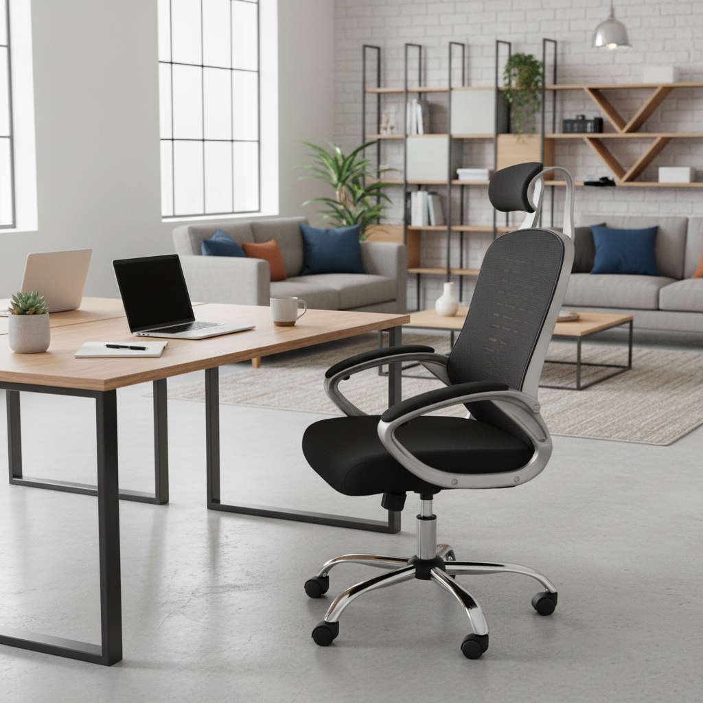 Ergonomic Mesh High Back Office Chair with Headrest UAE | Executive Chair Dubai | IH 6841(878)