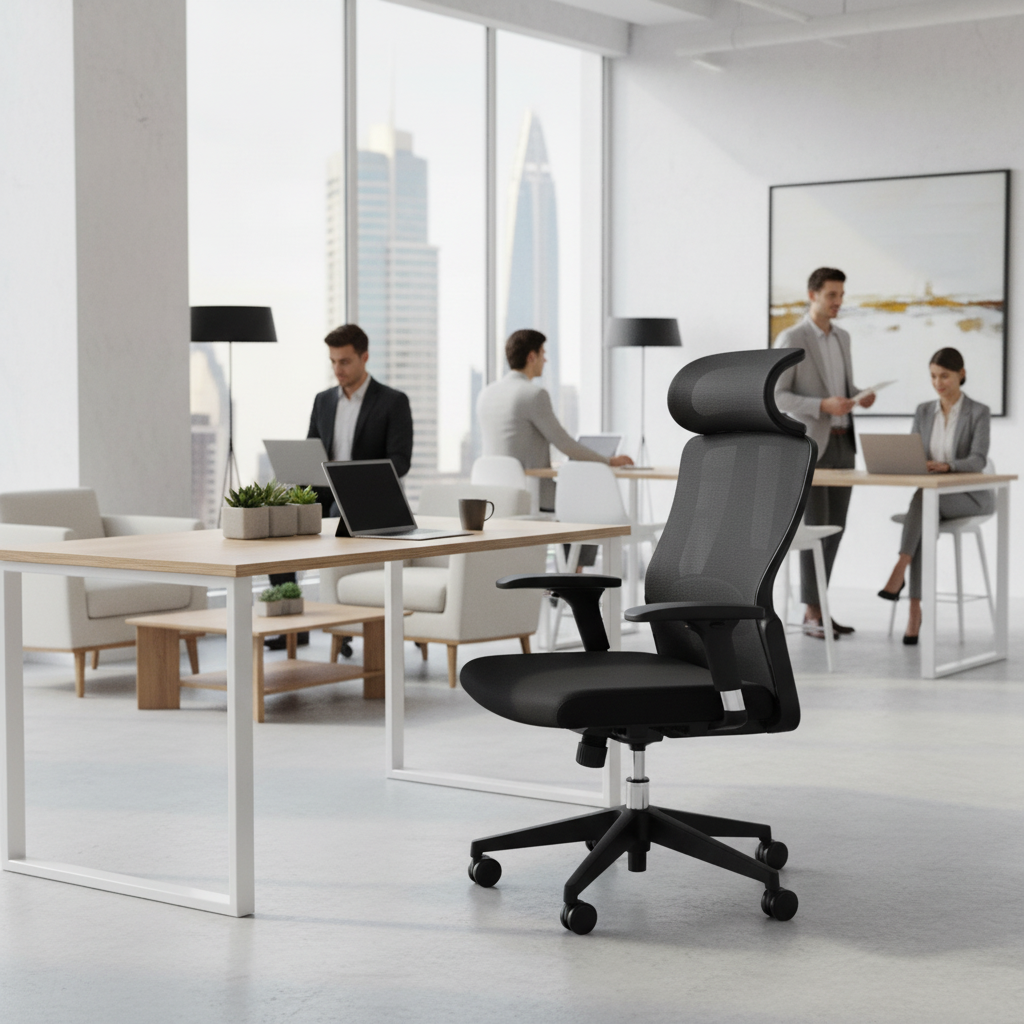 Office Chair Black IH 1022 BLK | Premium Ergonomic Seating UAE