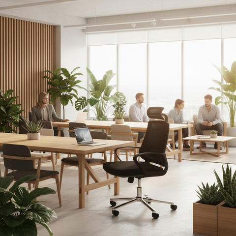 High Back Executive Office Chair with Headrest - Ergonomic Black Chair UAE | IH 3353