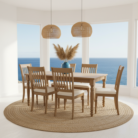 Dining Table Set IH 3746 (1+6) | 7-Seater Dining Furniture Dubai, Abu Dhabi, Sharjah