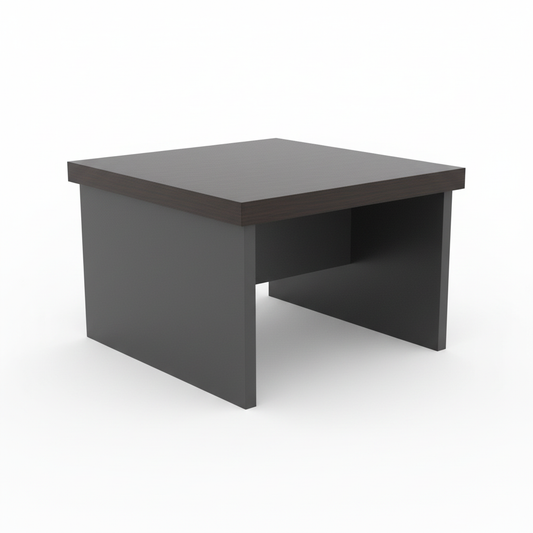 Center Table IH 6060 | Coffee & Grey | 60×60×45 cm | INFINI HOMES