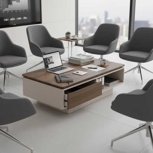 Velora Coffee Table 140x70cm - Modern Living Room Center Table Dubai UAE