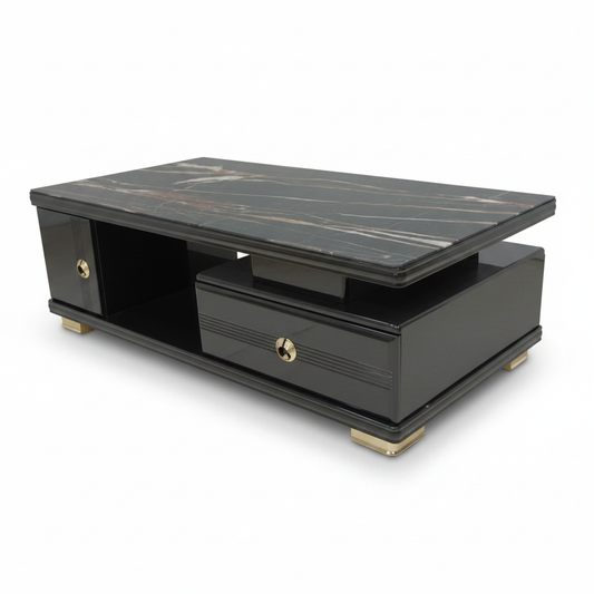 Black Center Table 120x60x44.5 CM | Modern Coffee Table UAE – IH CT302
