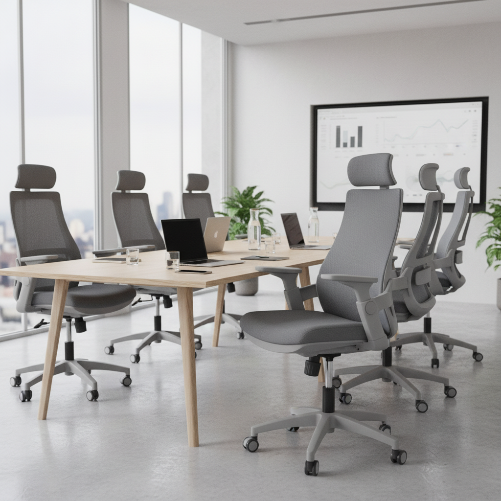 Ergonomic Mesh High Back Office Chair with Headrest UAE | Premium Executive Chair Dubai | IH 2020A