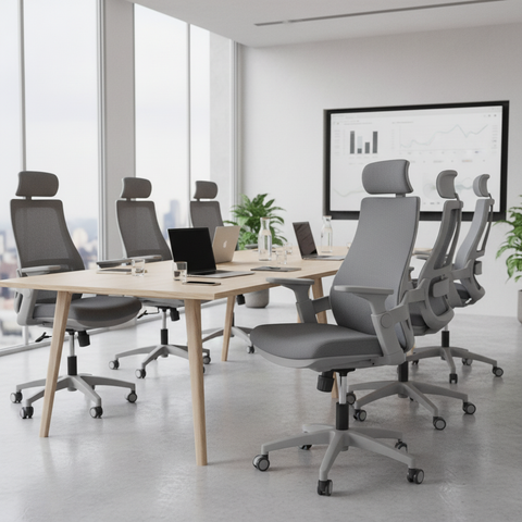 Ergonomic Mesh High Back Office Chair with Headrest UAE | Premium Executive Chair Dubai | IH 2020A