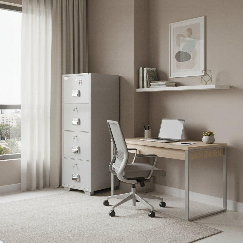 Eagle Safes FR Filing Cabinet SF680-4TKX - 4 Drawer Fire Resistant Cabinet UAE | Dubai Abu Dhabi Sharjah