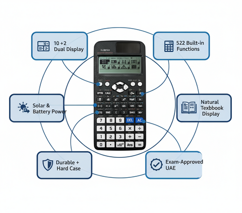 Scientific Calculator 991EX - 522 Functions - Students & Engineers - UAE