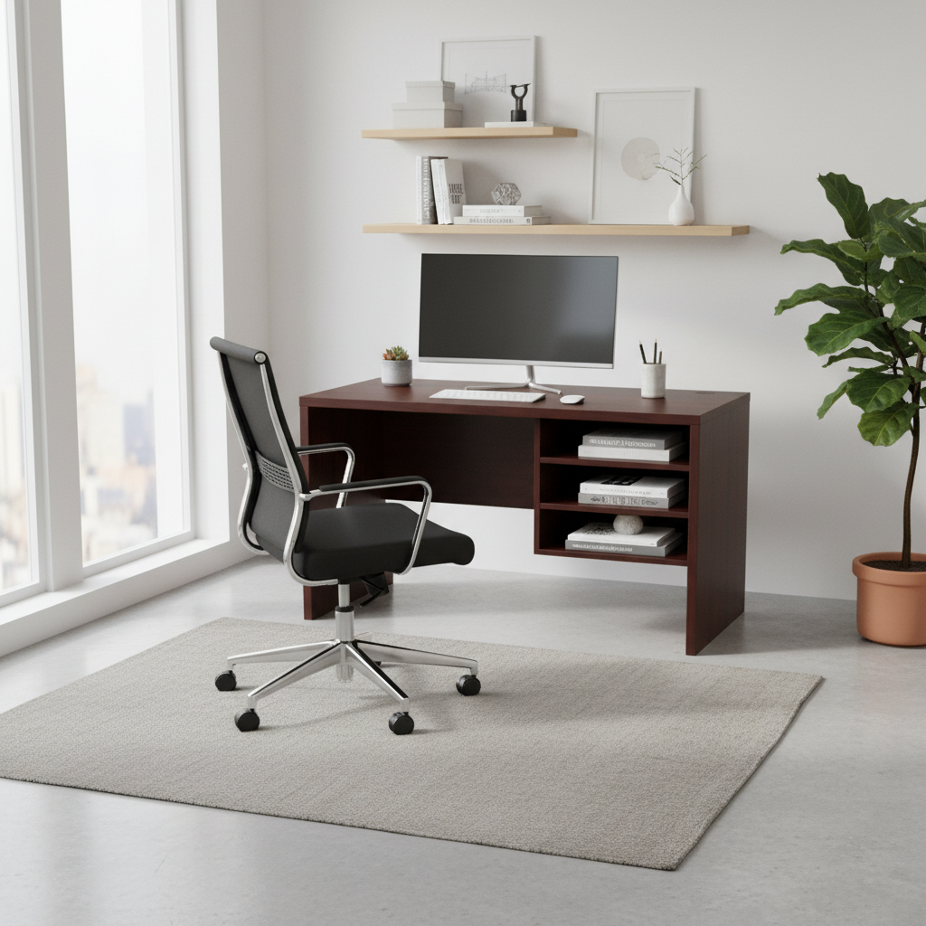 Premium Cherry Office Desk | UAE-Wide Delivery | INFINI HOMES