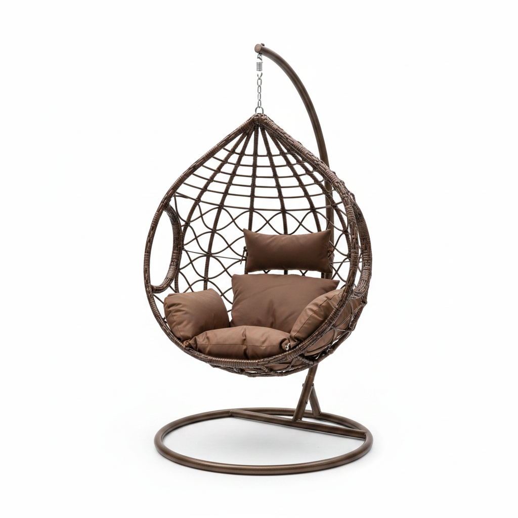 IH 2007 Brown Hanging Swing Chair – Premium Furniture UAE | INFINI HOMES