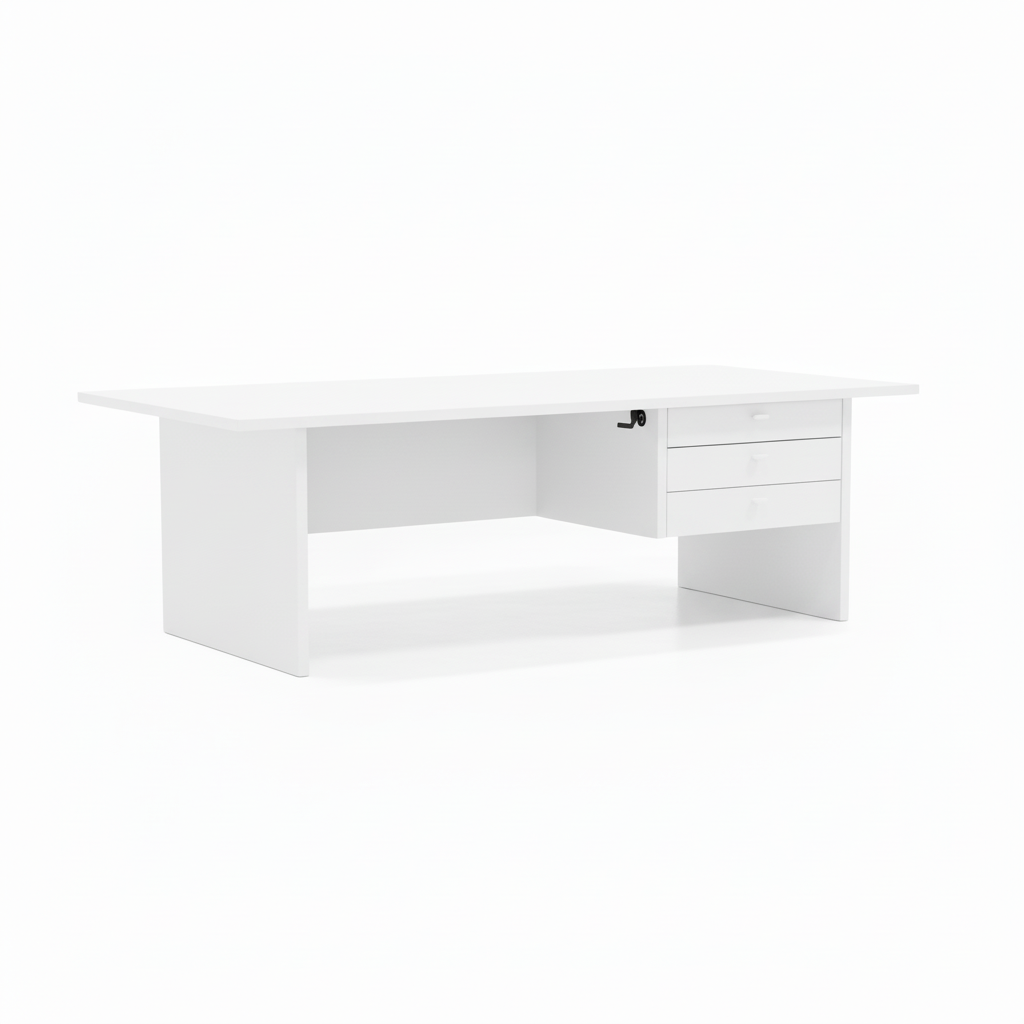 Office Desk White 120x60x75 cm | Premium Workstation UAE | INFINI HOMES