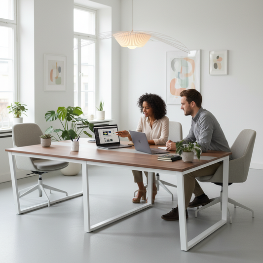 Wooden Steel Meeting Table | IH 2412 | INFINI HOMES UAE