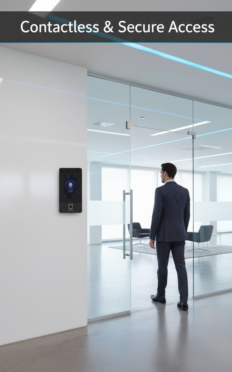 Hikvision DS-K1T342MFWX Face Recognition Access Control Terminal - Fingerprint & Card Reader