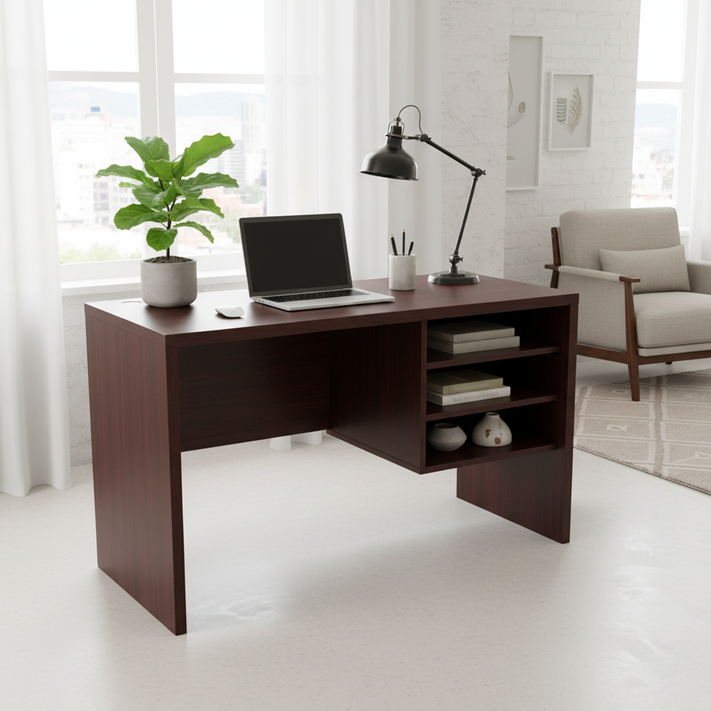 Premium Cherry Office Desk | UAE-Wide Delivery | INFINI HOMES