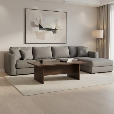 Premium Rectangular Coffee Table Dubai UAE - MORINO Series STRAIGHTLINE WENGE | INFINI HOMES