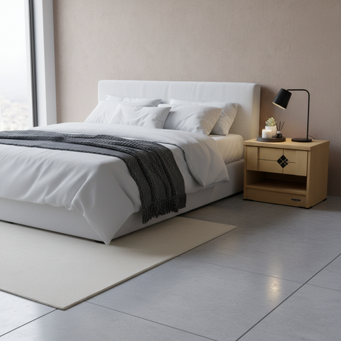 Beech Night Stand | Bedside Table for Bedroom – Infini Homes UAE