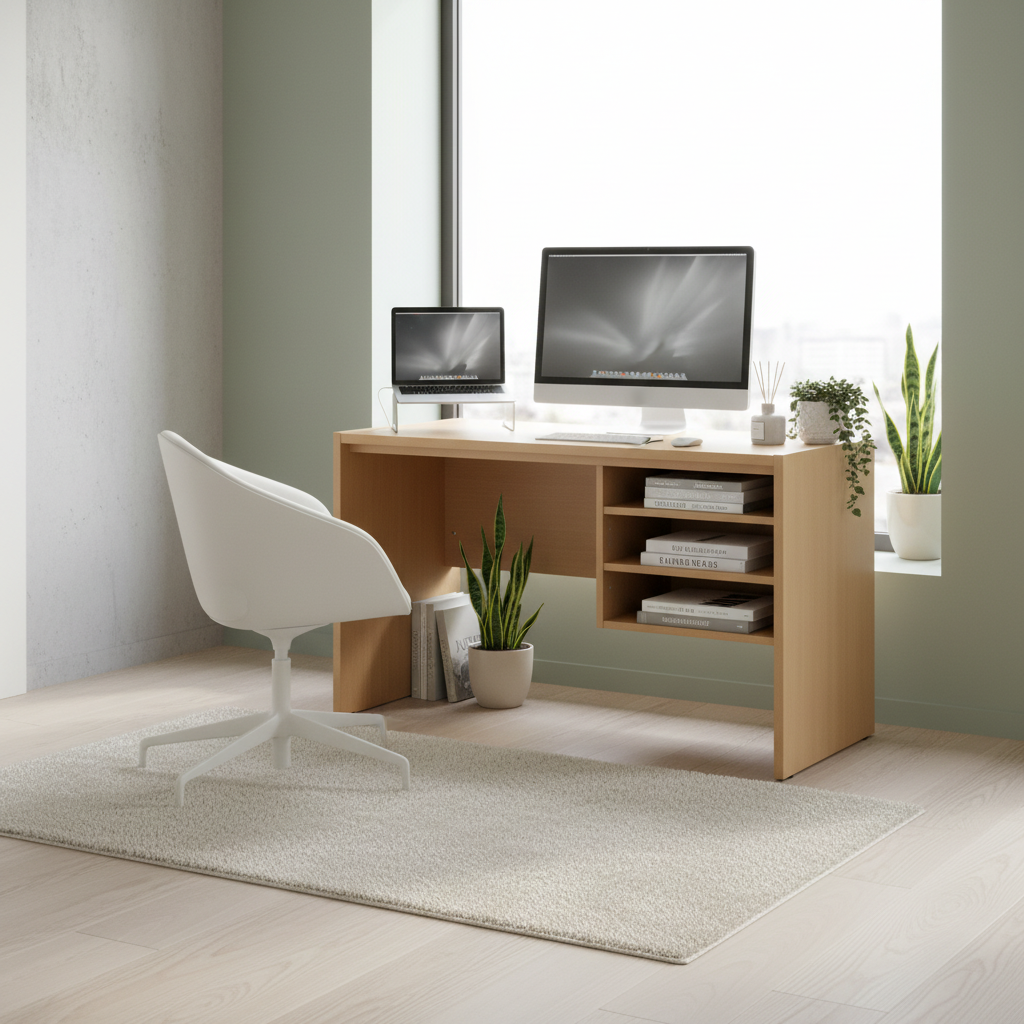 Office Desk Beech IH 2305 BCH | Premium Wooden Desk UAE
