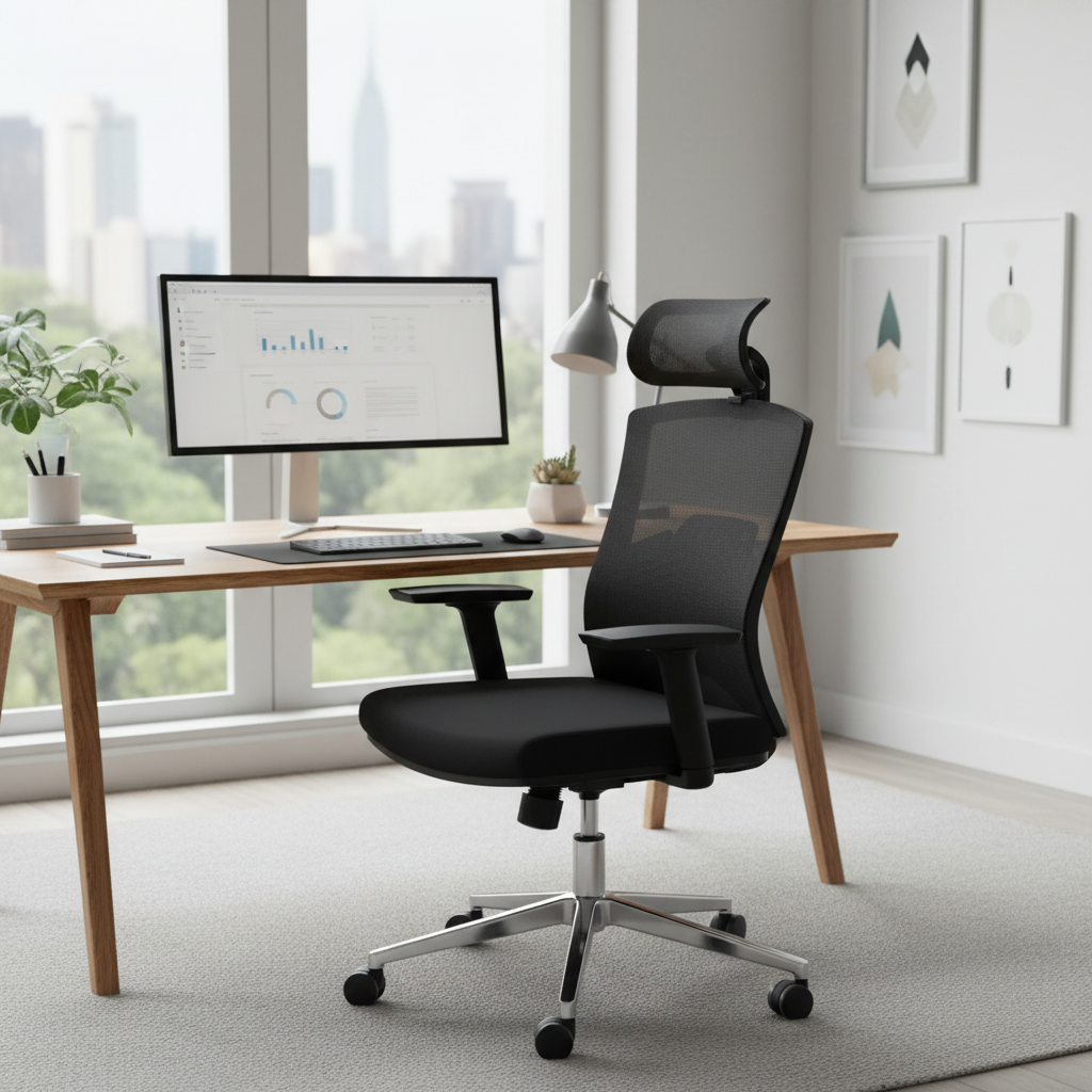 Ergonomic Mesh High Back Office Chair with Headrest UAE | Premium Executive Chair Dubai | IH 812-H