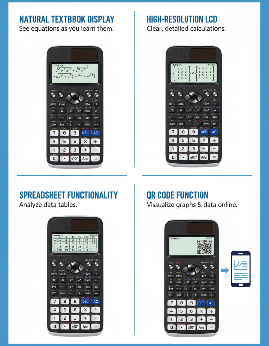Casio FX-991EX Scientific Calculator - Engineering Calculator for Students & Professionals UAE