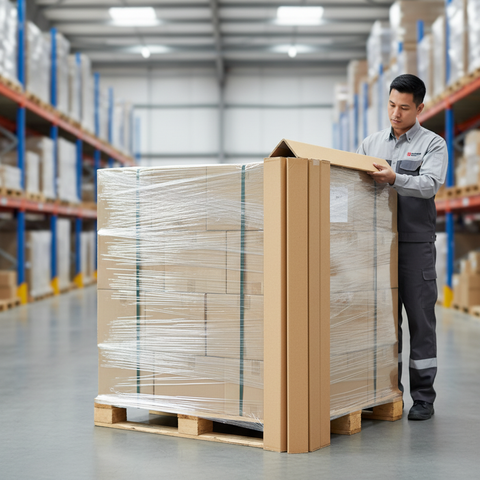 Heavy Duty Cardboard Corner Protectors for Pallet Shipping UAE | Edge Guards