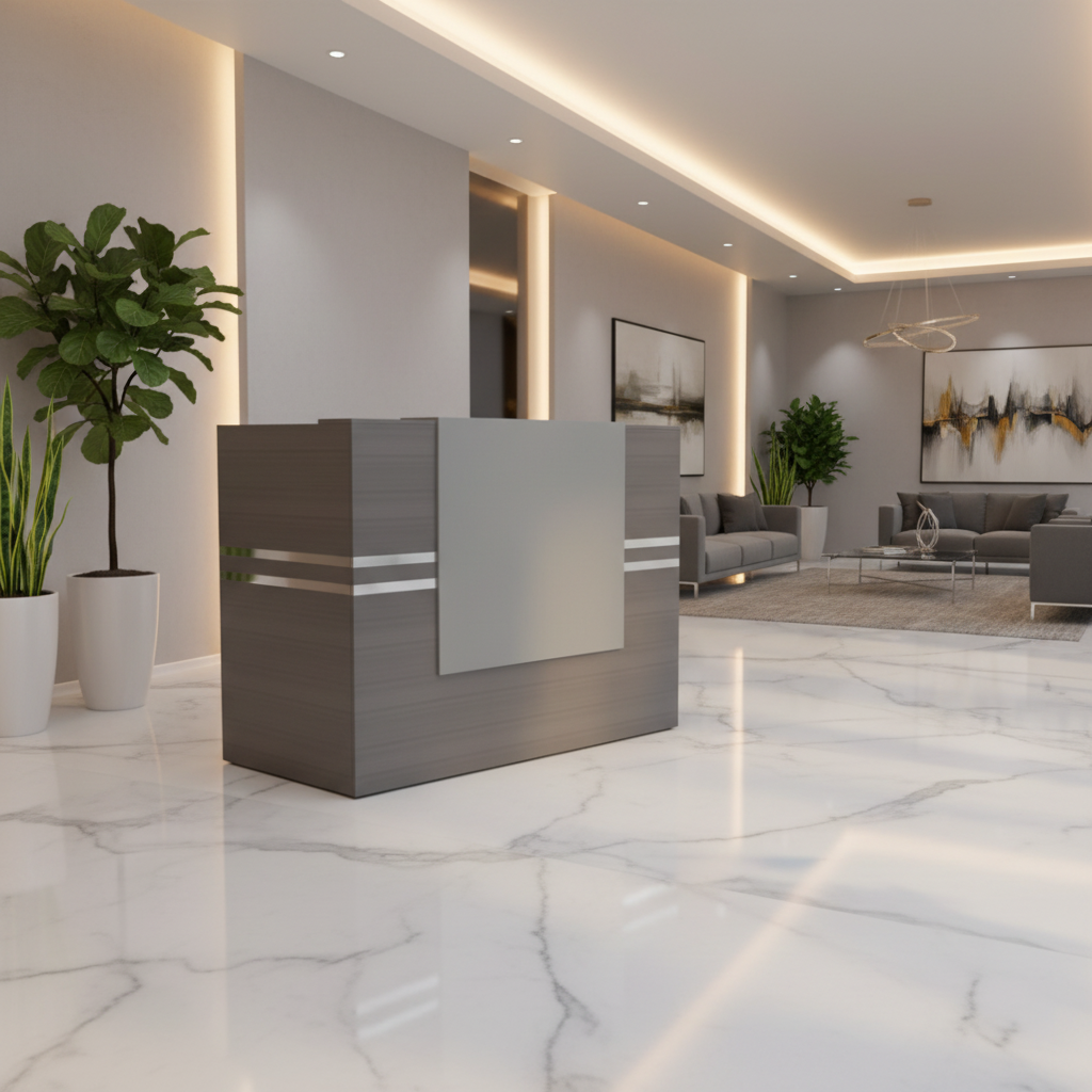Reception Desk 140CM | Premium Office Reception Counter UAE – IH-R14